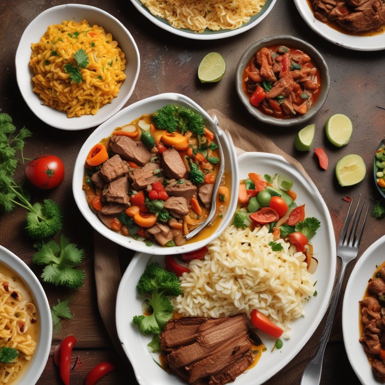 Arroz de Carne com Legumes e Macarrão