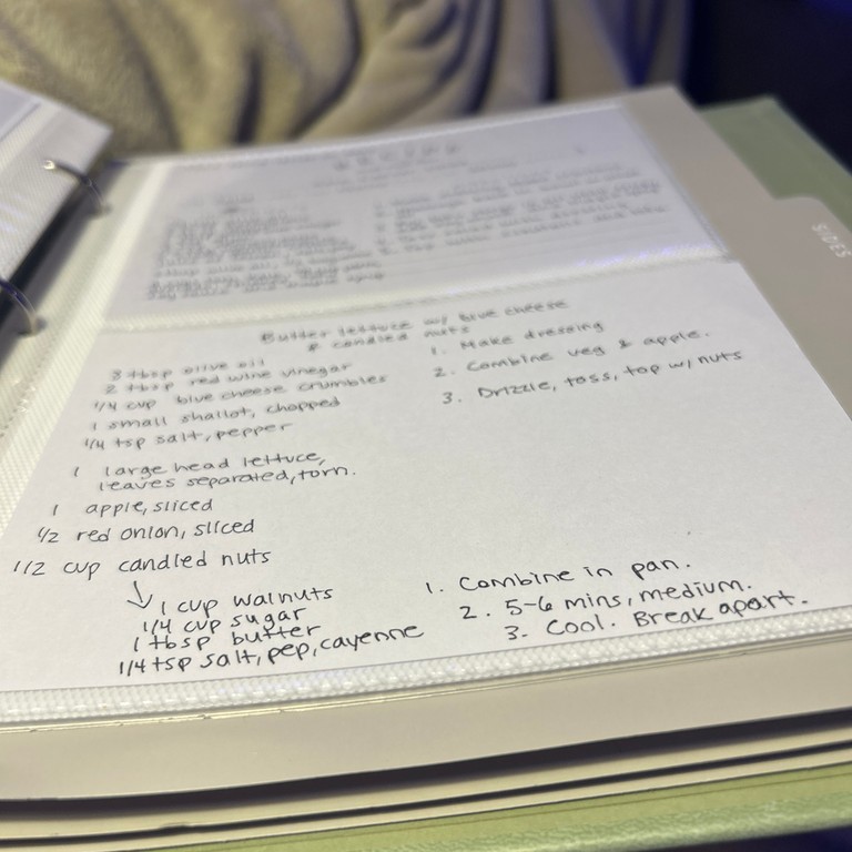 Butter Lettuce with Blue Cheese and Candied Nuts