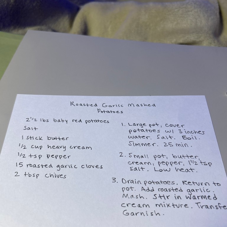 Roasted Garlic Mashed Potatoes