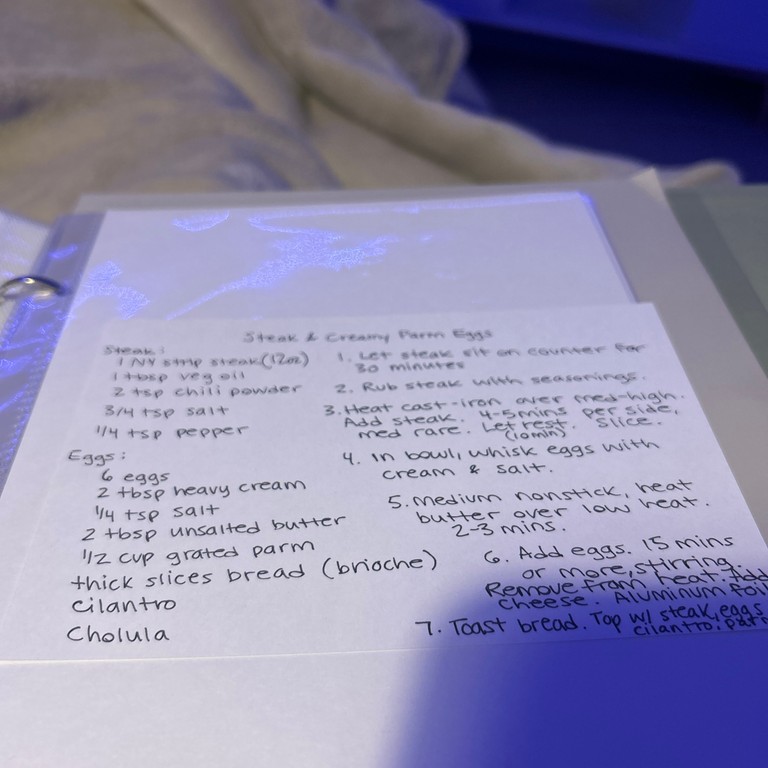 Steak & Creamy Farm Eggs