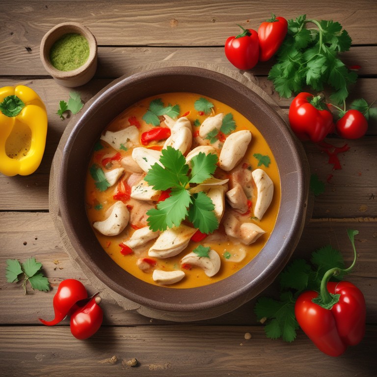 Frango Cremoso com Queijo e Azeite de Dendê