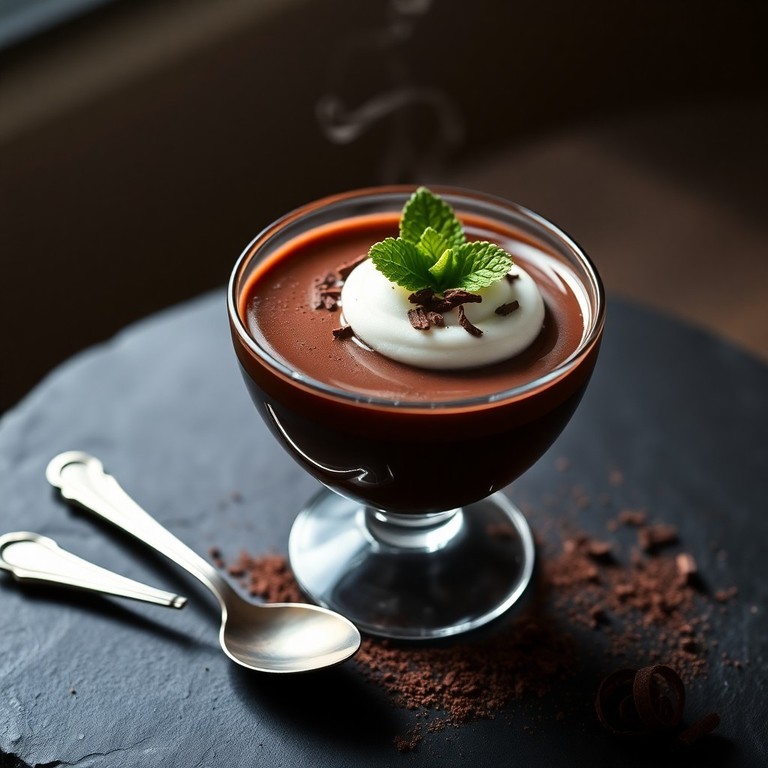 Dunkles Mousse