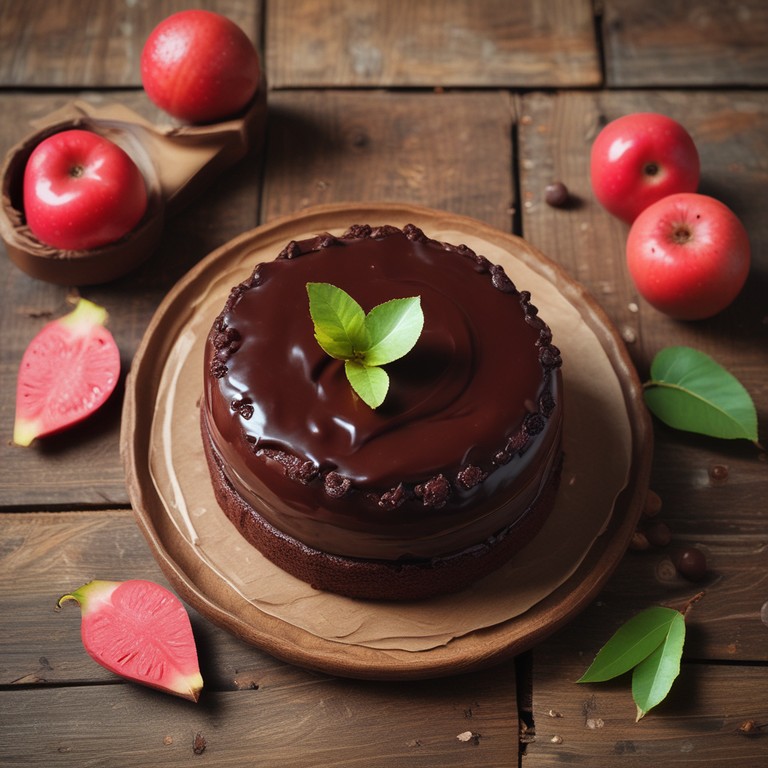 Bolo de Goiabada com Chocolate e Leite em Pó