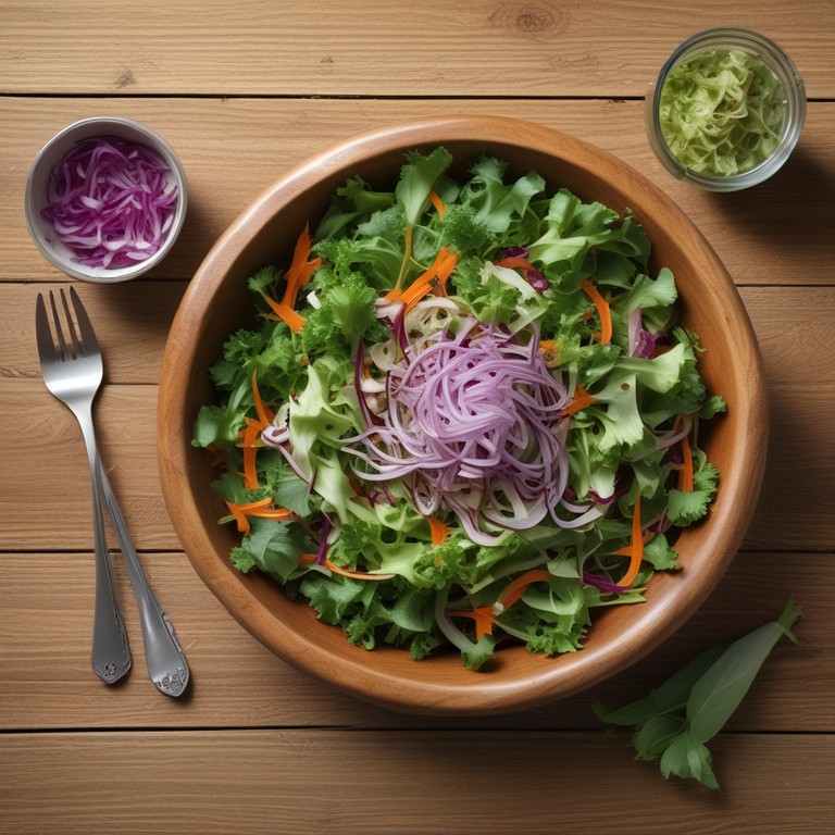 Salada Refrescante de Folhas Verdes