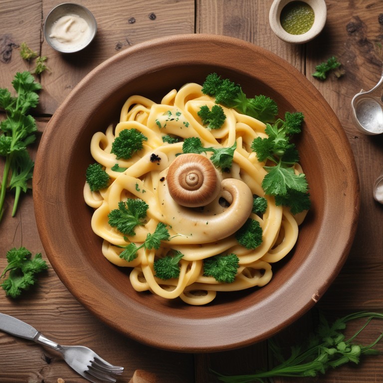 Pasta en Forma de Caracolitos con Salsa Cremosa de Queso