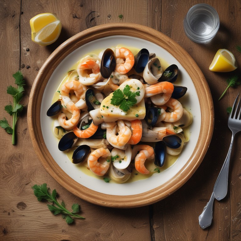 Poisson aux Fruits de Mer Savoureux