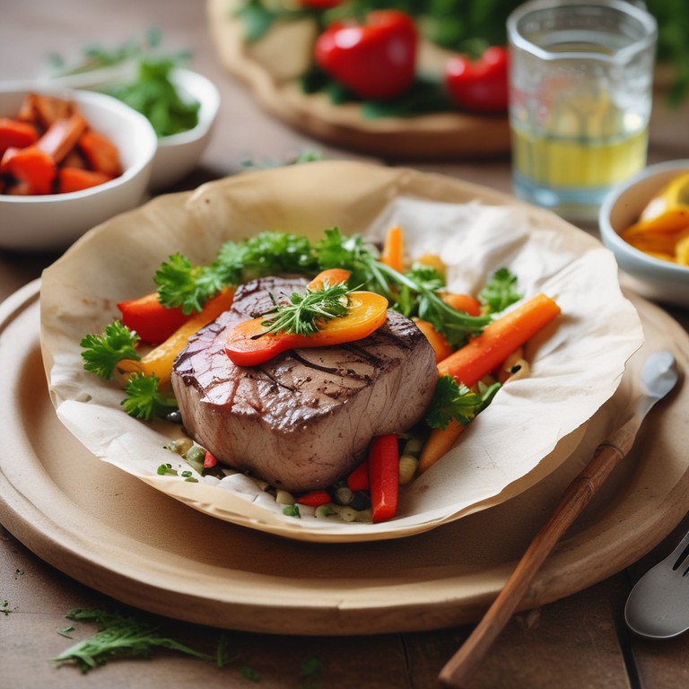 Filet de Merou en Papillote avec Légumes de Saison
