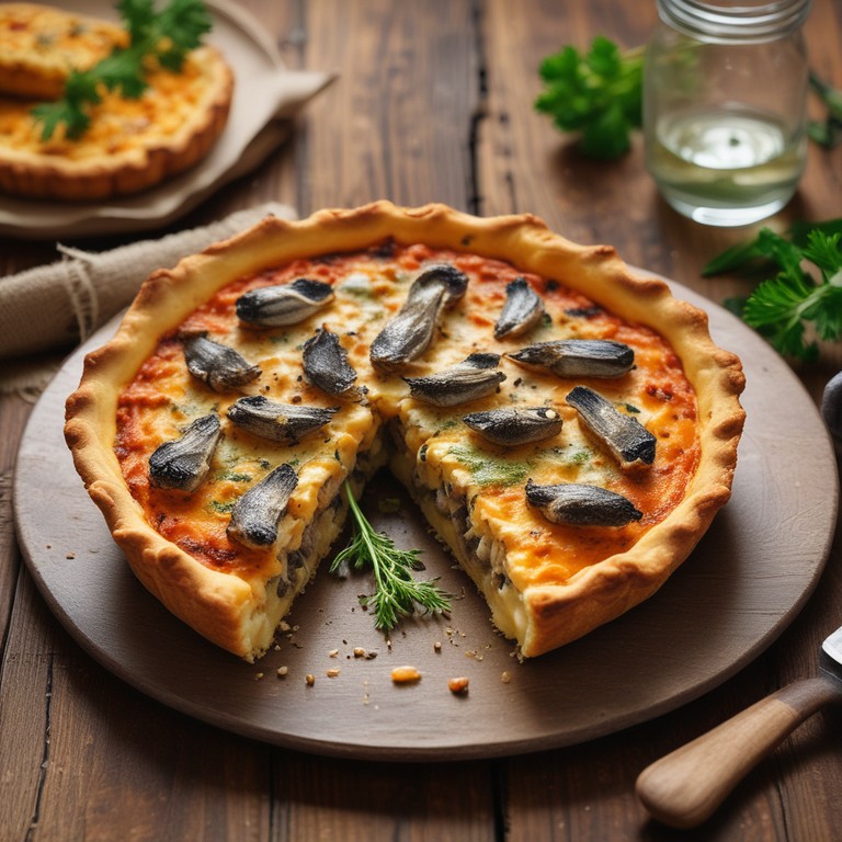Savory Sardine and Cheese Tart
