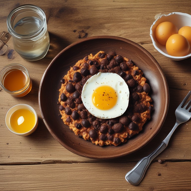 Oeufs Flocons d'Avoine aux Pépites de Chocolat Noir et Petit Suisse