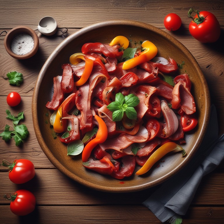 Bacon com Pimentão e Paprika