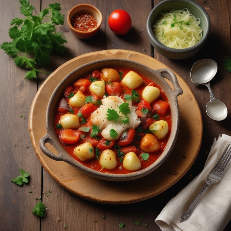 Nhoque de Batata com Molho de Tomate e Cebola