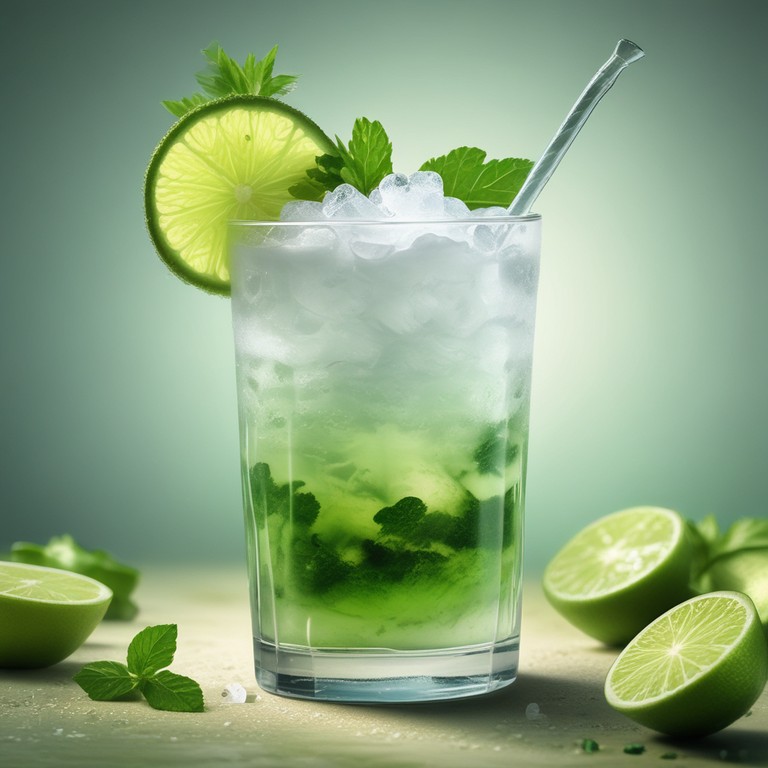 Refreshing Mojito with Shaved Ice