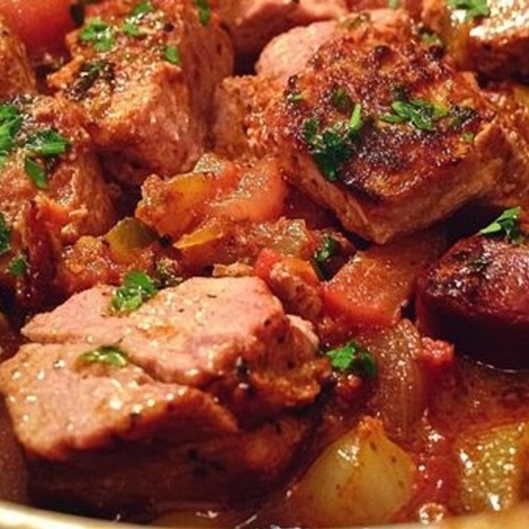 Sauté de veau au chorizo