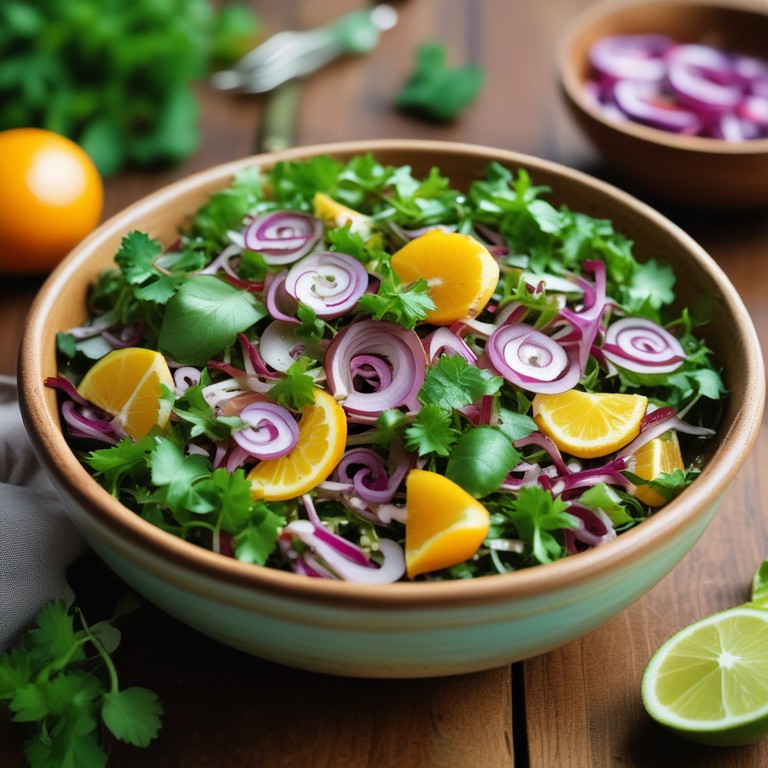 Citrus Mint Coriander Salad