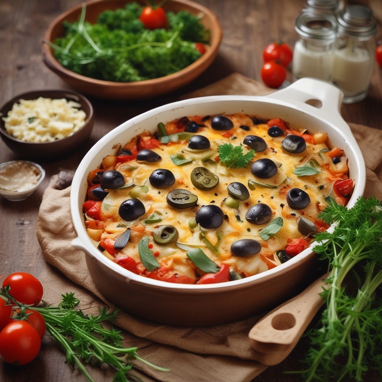 Mediterraner Gemüseauflauf mit Käse