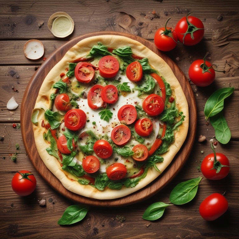 Pizza Pita au Pesto