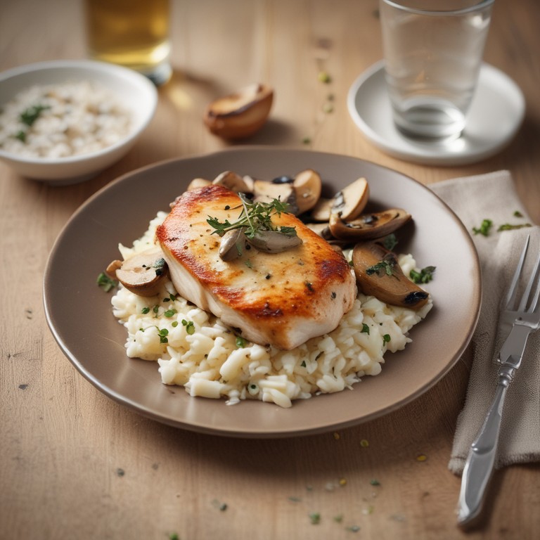 Filet de Poulet Sauté aux Champignons et Crème