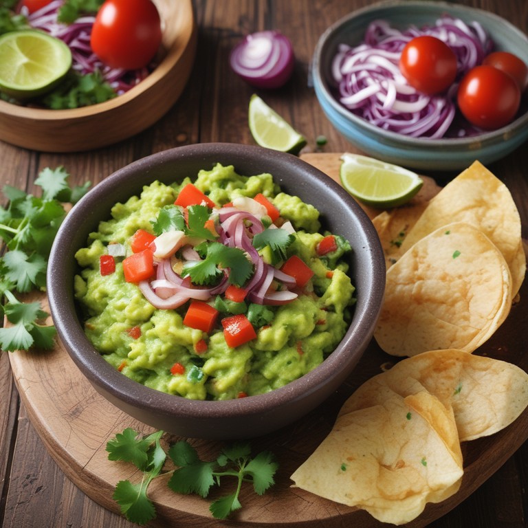 Guacamole Brasileiro com Abacate e Coentro
