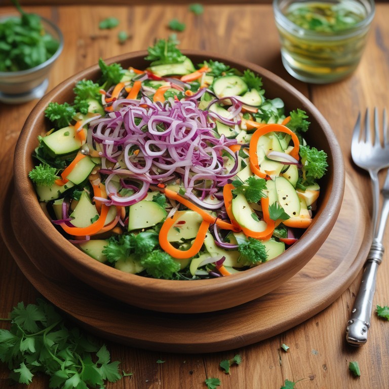 Salade de Courgettes Râpées à la Vinaigrette Citronnée