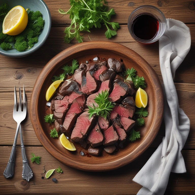 Carne Posta Negra Marinada con Ajo y Soya - Mr. Cook