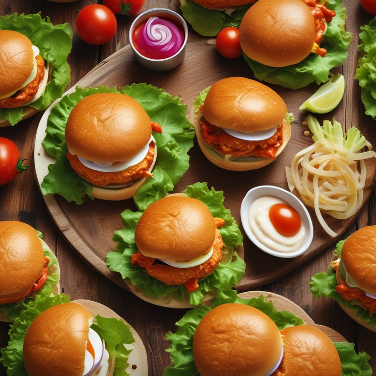 Buffalo Chicken Burger Patties with Sweet Onion