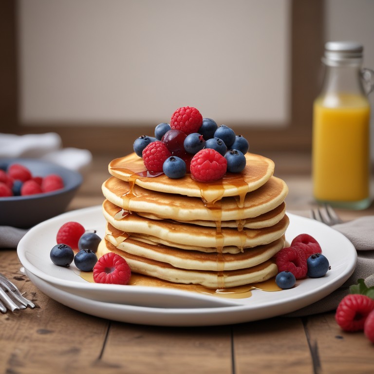 Fluffy Vanilla Pancakes