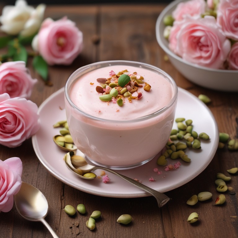 Delicious Rose Milk Pudding