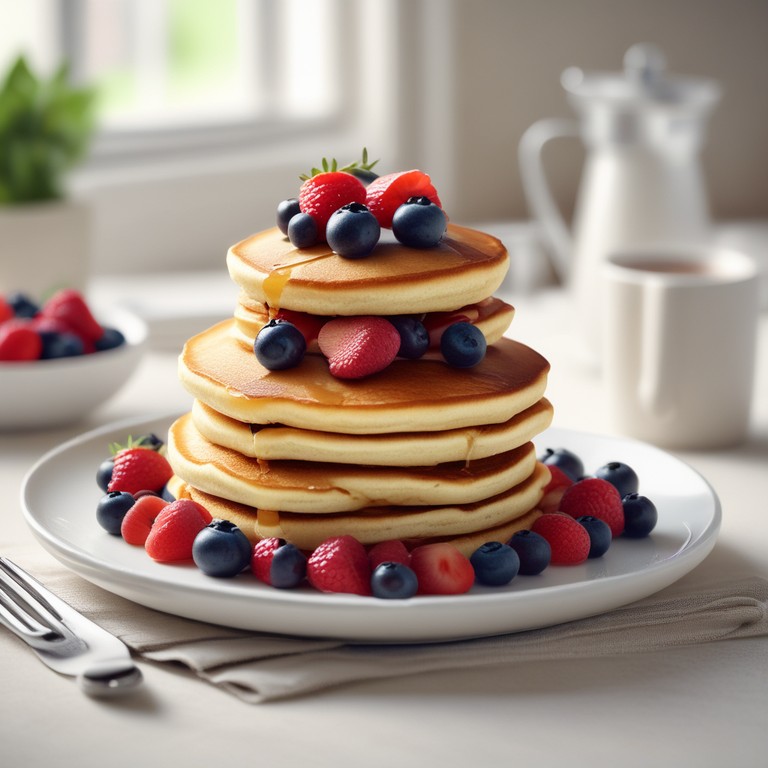 Fluffy Pancakes with a Milk and Egg Batter