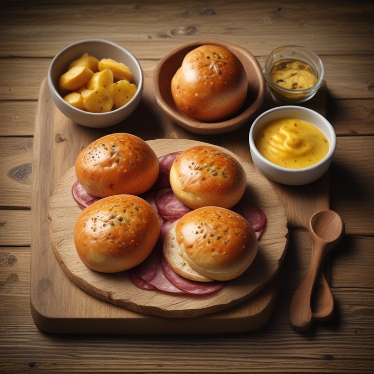 Heerlijke Salami Kaas Broodjes