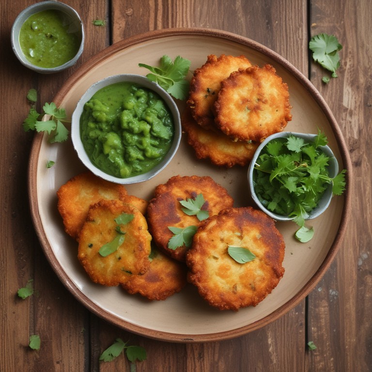 Spiced Chickpea and Paneer Fritters