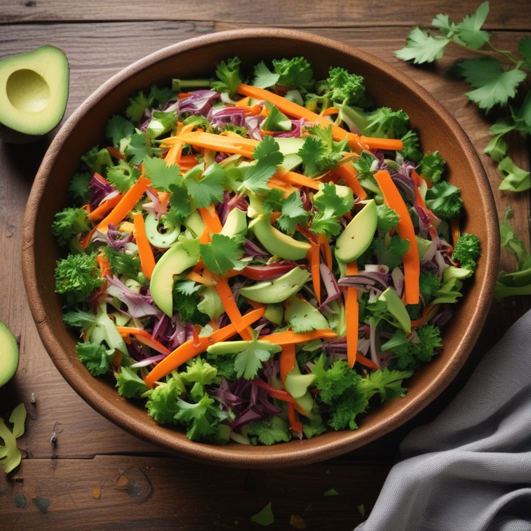 Salade d'Avocat et de Carottes Croquantes