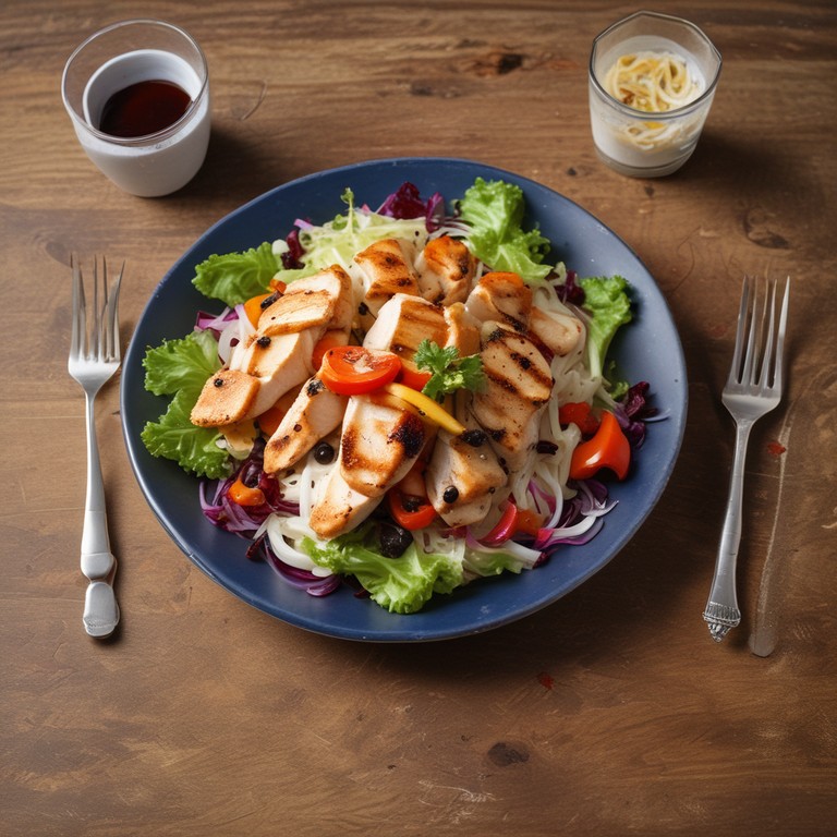 Kip met Punt Paprika en Spitskool Salade