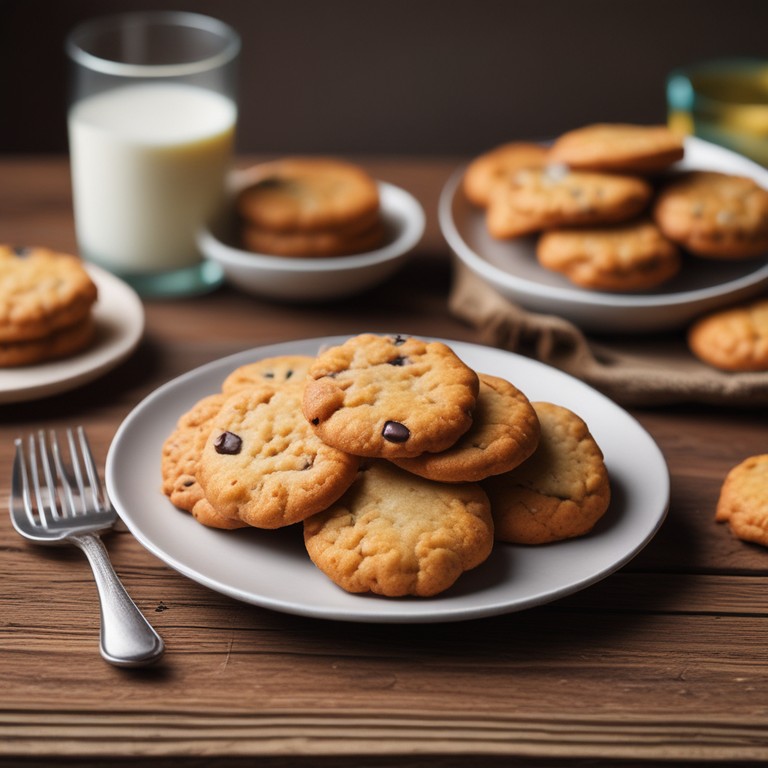 Delicioso Biscoito de Maisena com Leite e Manteiga