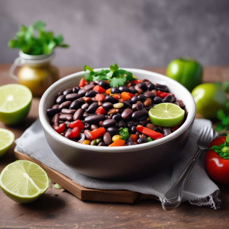 Savory Slow Cooker Black Beans with Spices