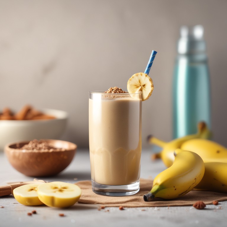 Smoothie Energético de Whey e Banana