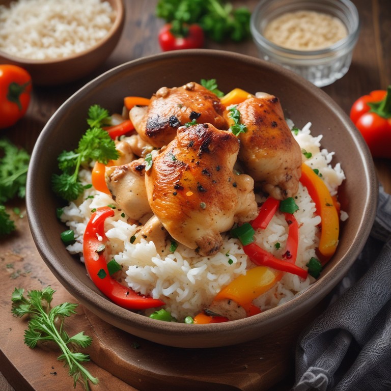 Riz Savoureux aux Cuisses de Poulet