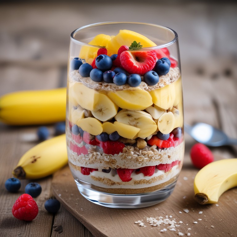 No-Cook Banana Chia Oat Parfait