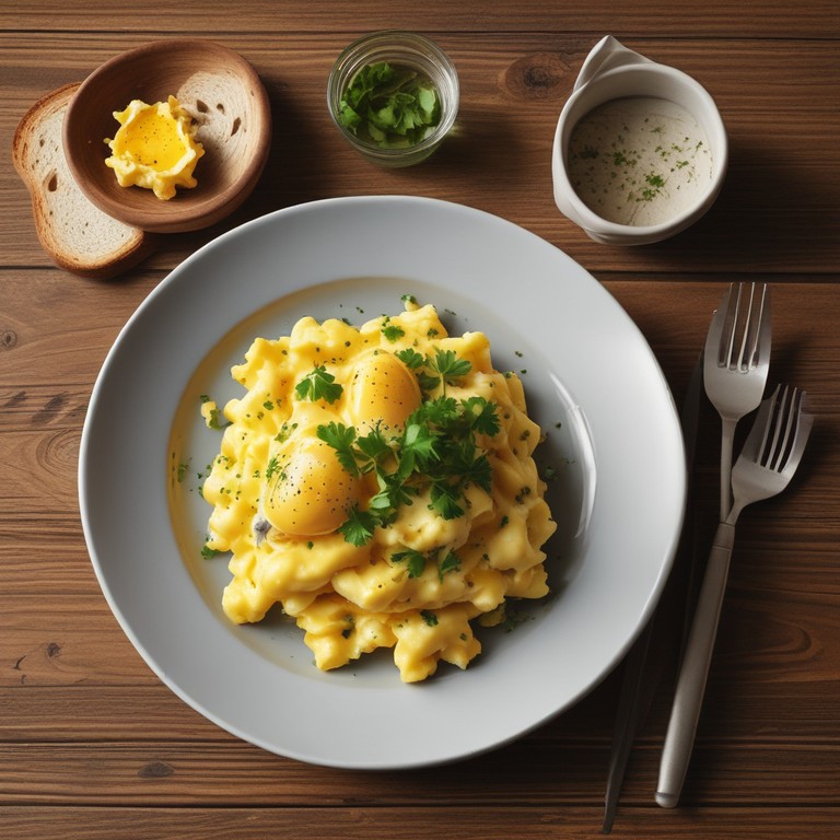 Heavenly Herb-Infused Scrambled Eggs