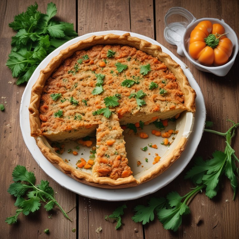Torta Low Carb de Abobrinha, Frango e Cenoura com Farelo de Aveia
