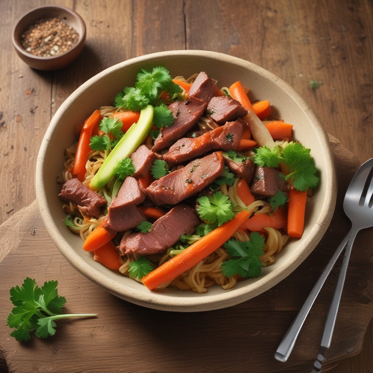 Refogado de Carne de Soja com Chuchu e Cenoura