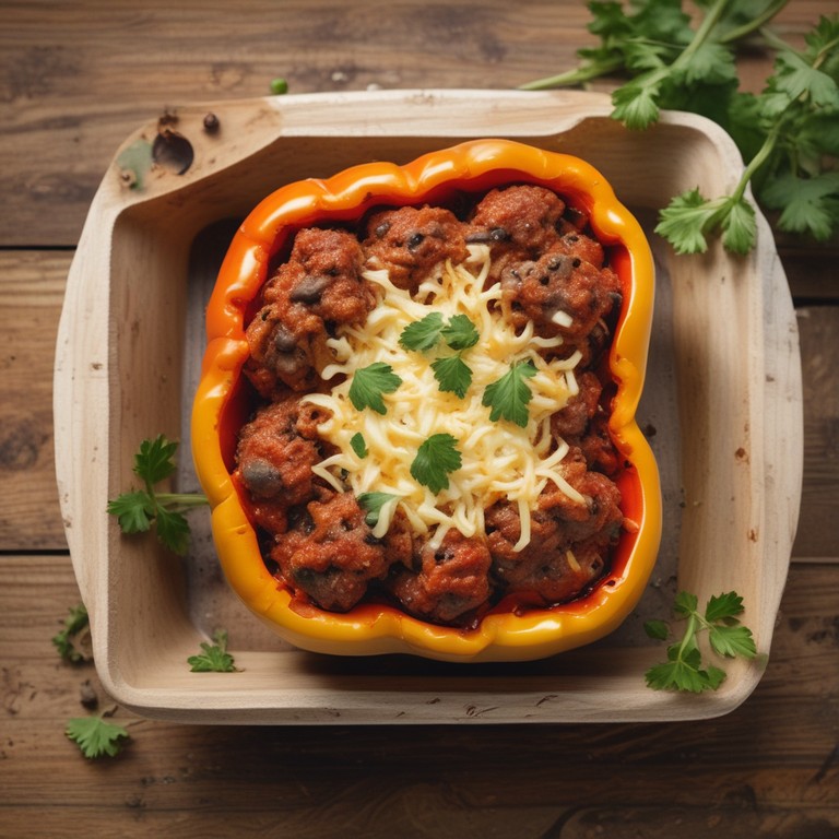 Poivrons Farcis à la Viande Hachée
