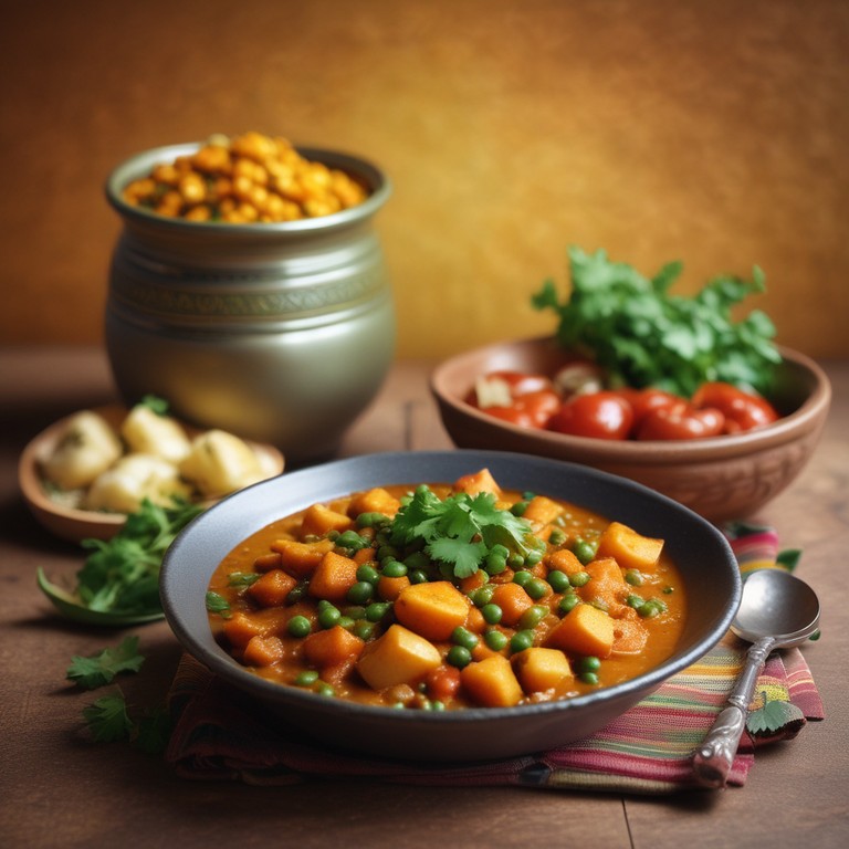 Spicy Aloo Matar with Kitchen King Masala