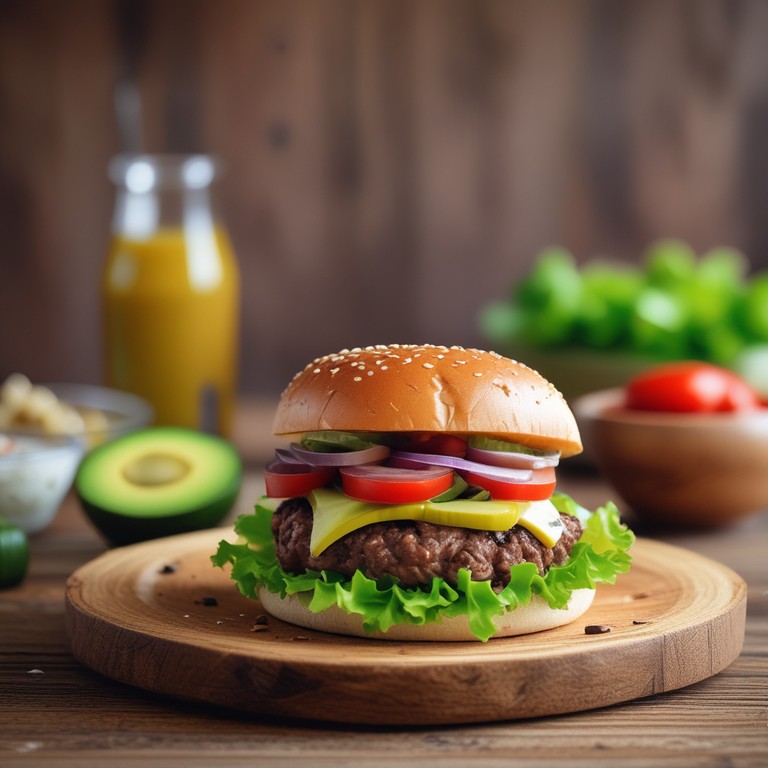 Hamburguesas Keto Jugosas con Guarnición de Aguacate