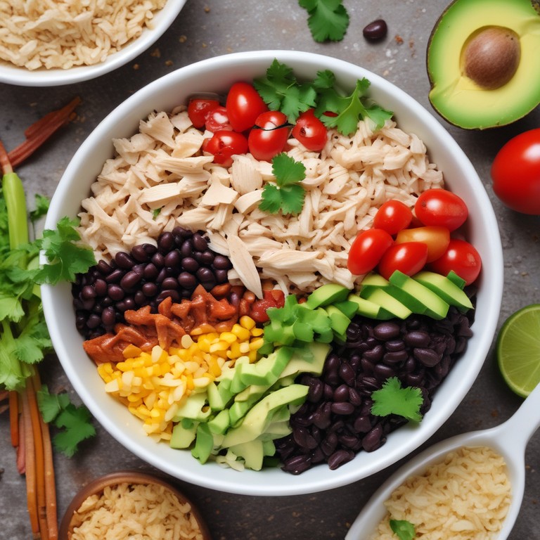 Healthy Rotisserie Chicken Burrito Bowls