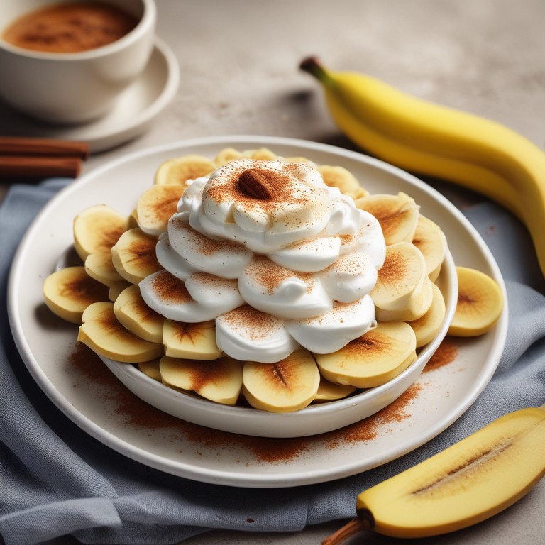 Banana com Creme de Leite Delicioso