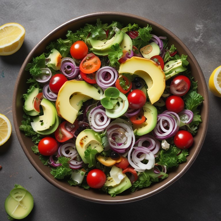 Französischer Salat mit Algen und Zitronen-Vinaigrette
