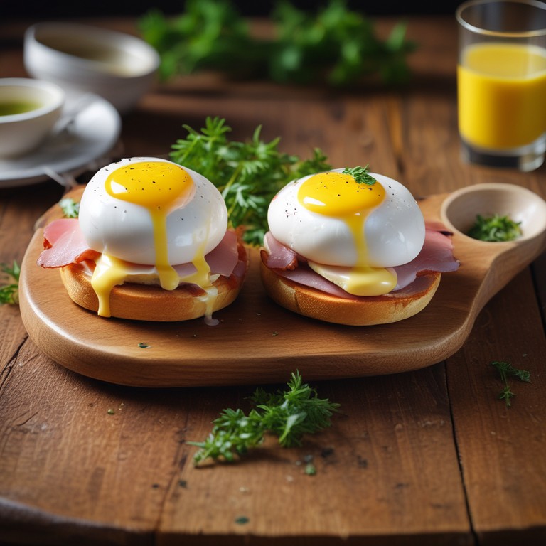 Oeufs Bénédicte avec Sauce Hollandaise