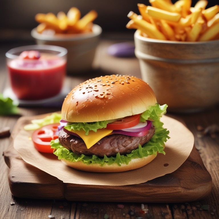 Ultimate Juicy Burger with Homemade Sauce