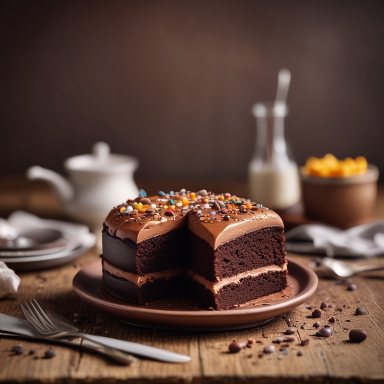 Bolo de Chocolate com Margarina e Ovos