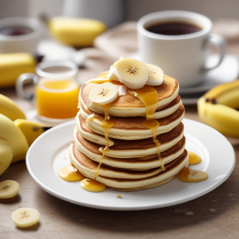 Cheesy Banana Pancakes